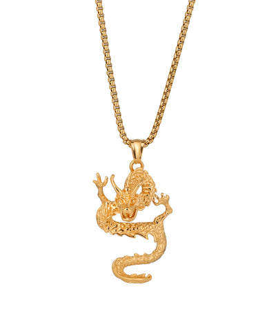 Dragon Crest Pendant Necklace | Stylika