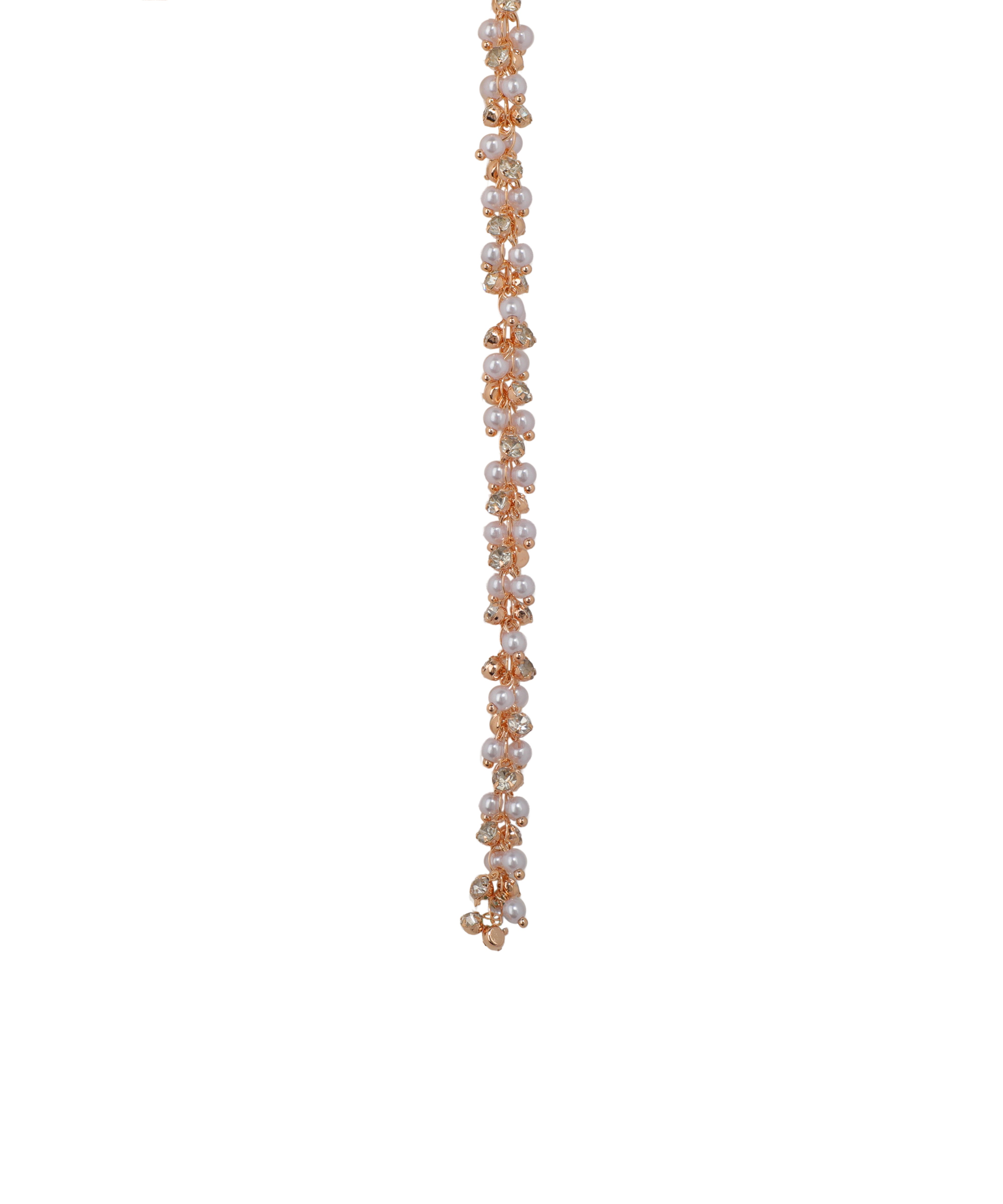Delicate Beaded Multi-Strand Draped Waist Chain with Tassel | Stylika