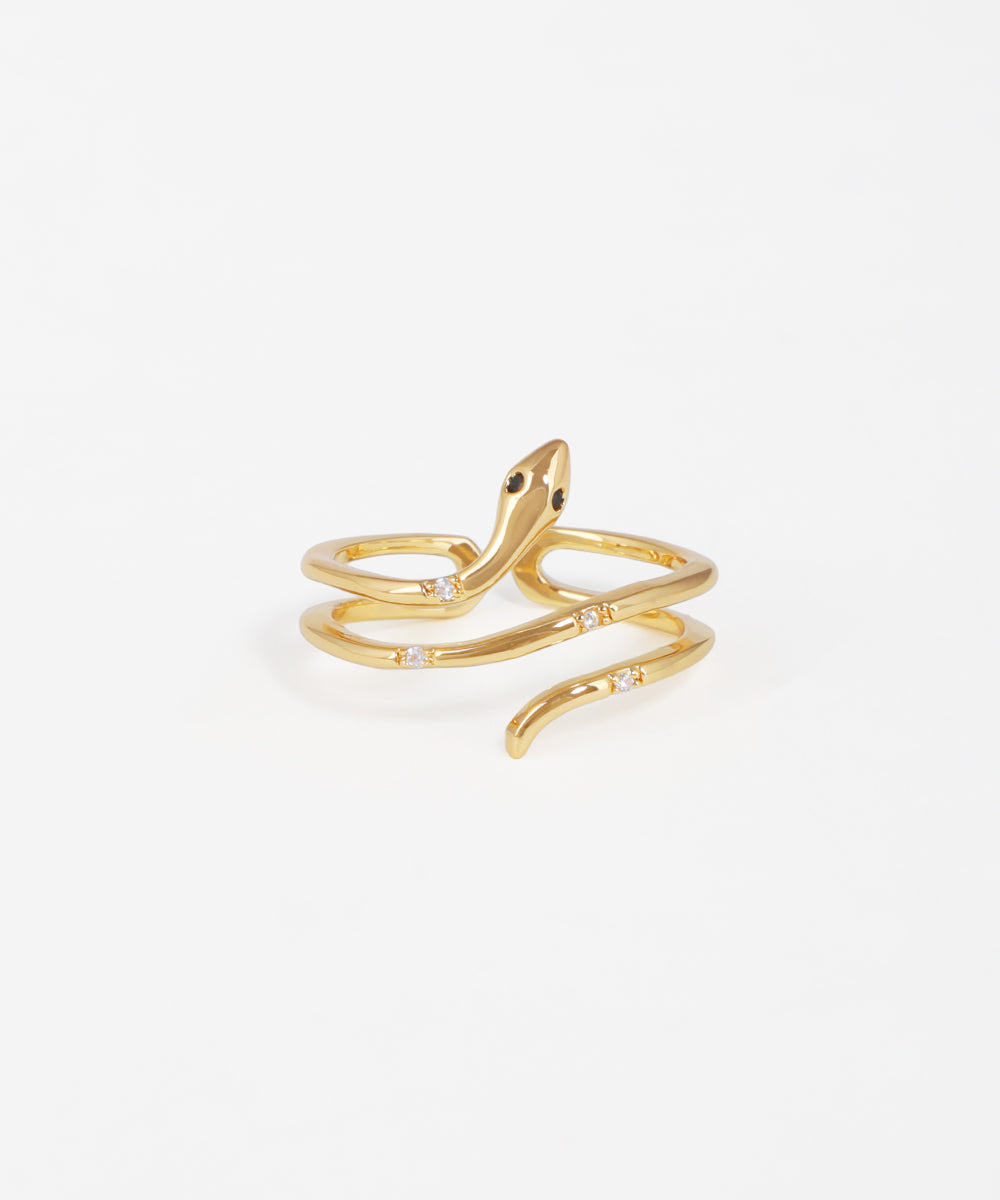 Snake Wrap Design Fashion Statement Ring | Stylika