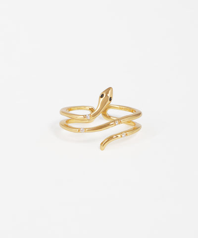 Snake Wrap Design Fashion Statement Ring | Stylika