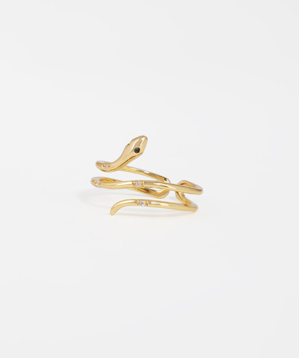 Snake Wrap Design Fashion Statement Ring | Stylika