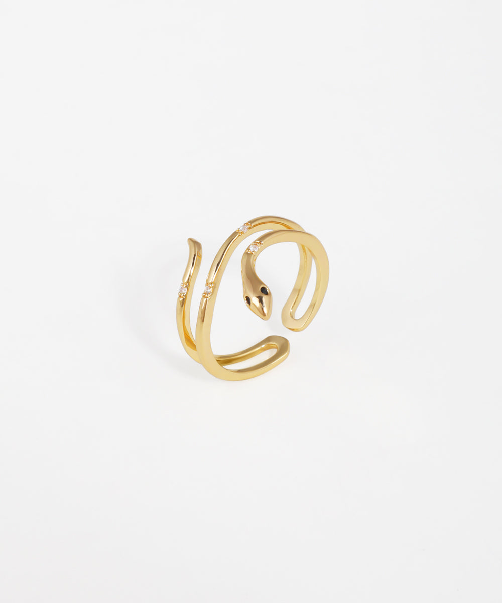 Snake Wrap Design Fashion Statement Ring | Stylika