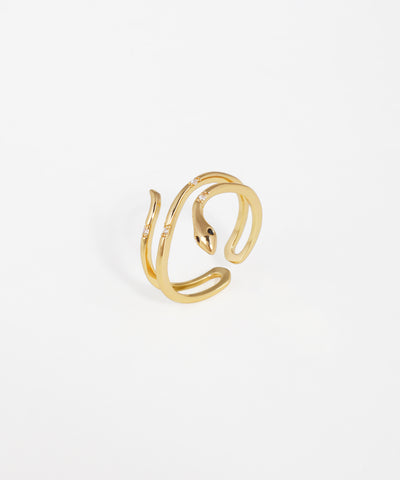 Snake Wrap Design Fashion Statement Ring | Stylika