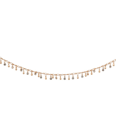 Delicate Shimmer Detail Adjustable Waist Chain | Stylika