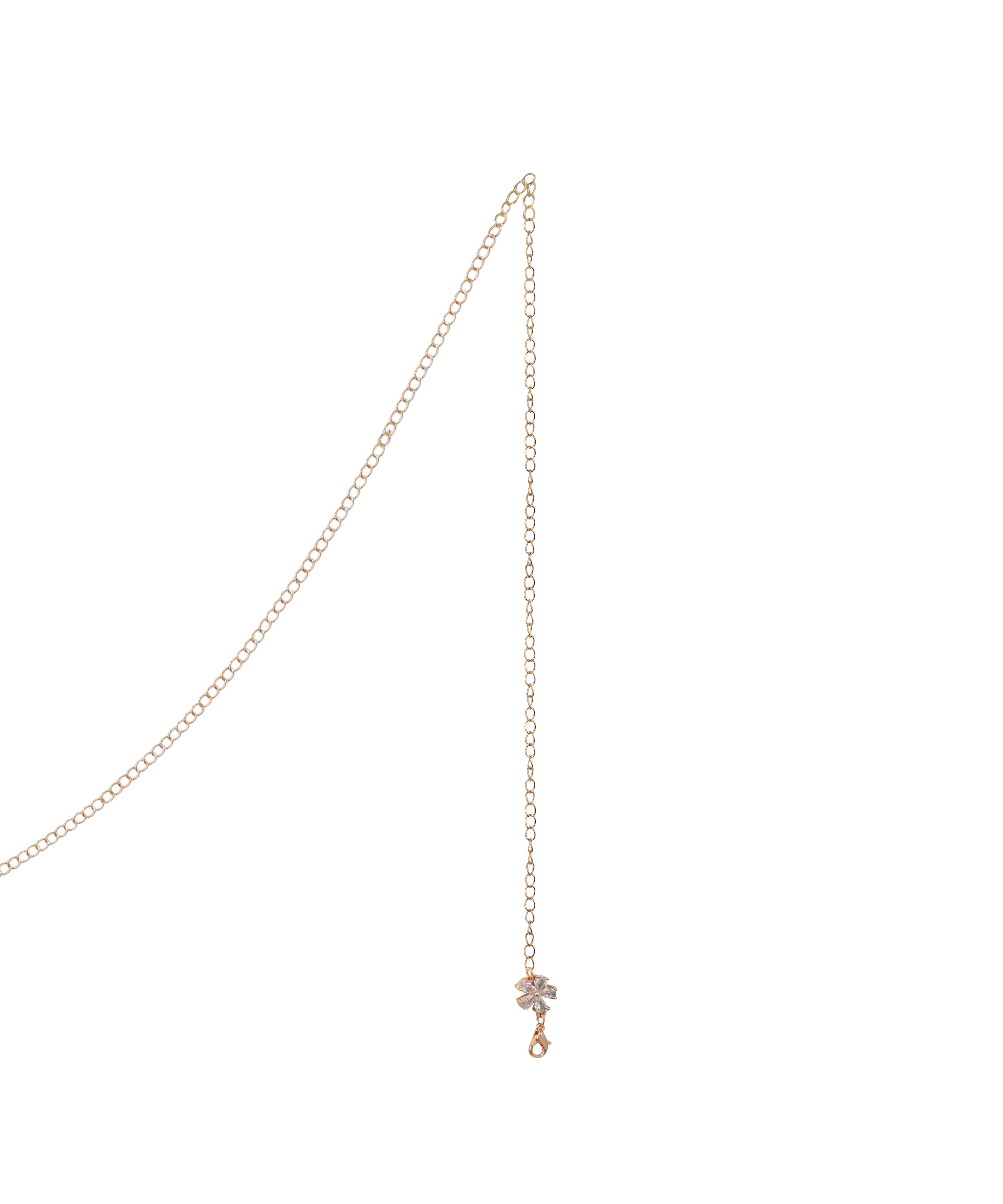 Delicate Chain Waist Chain with Subtle Sparkle Detail | Stylika