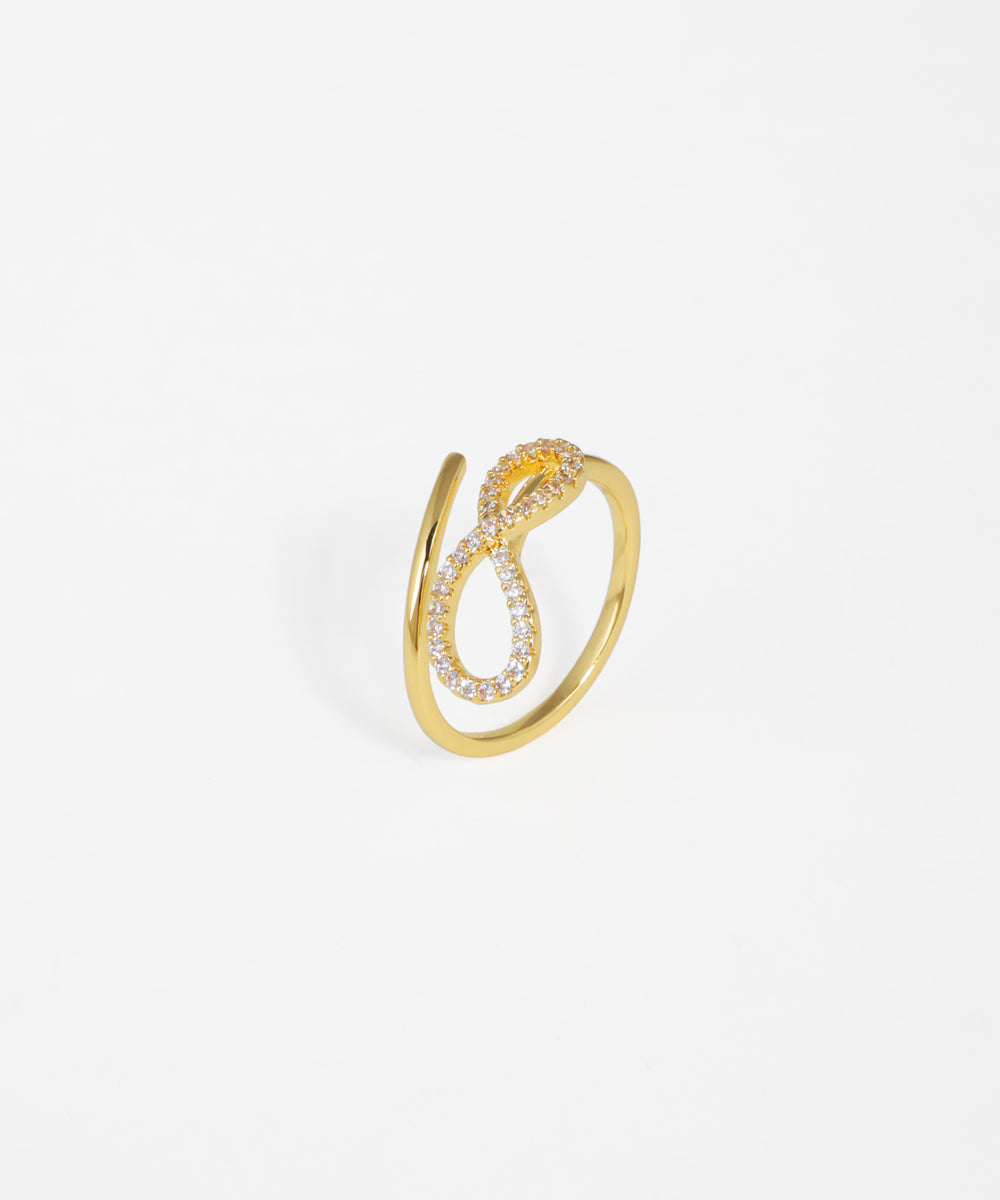 Infinity Motif Adjustable Ring | Stylika