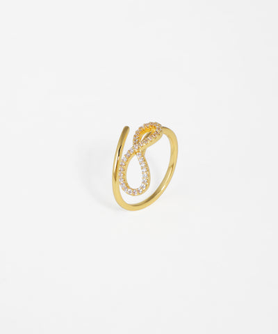 Infinity Motif Adjustable Ring | Stylika