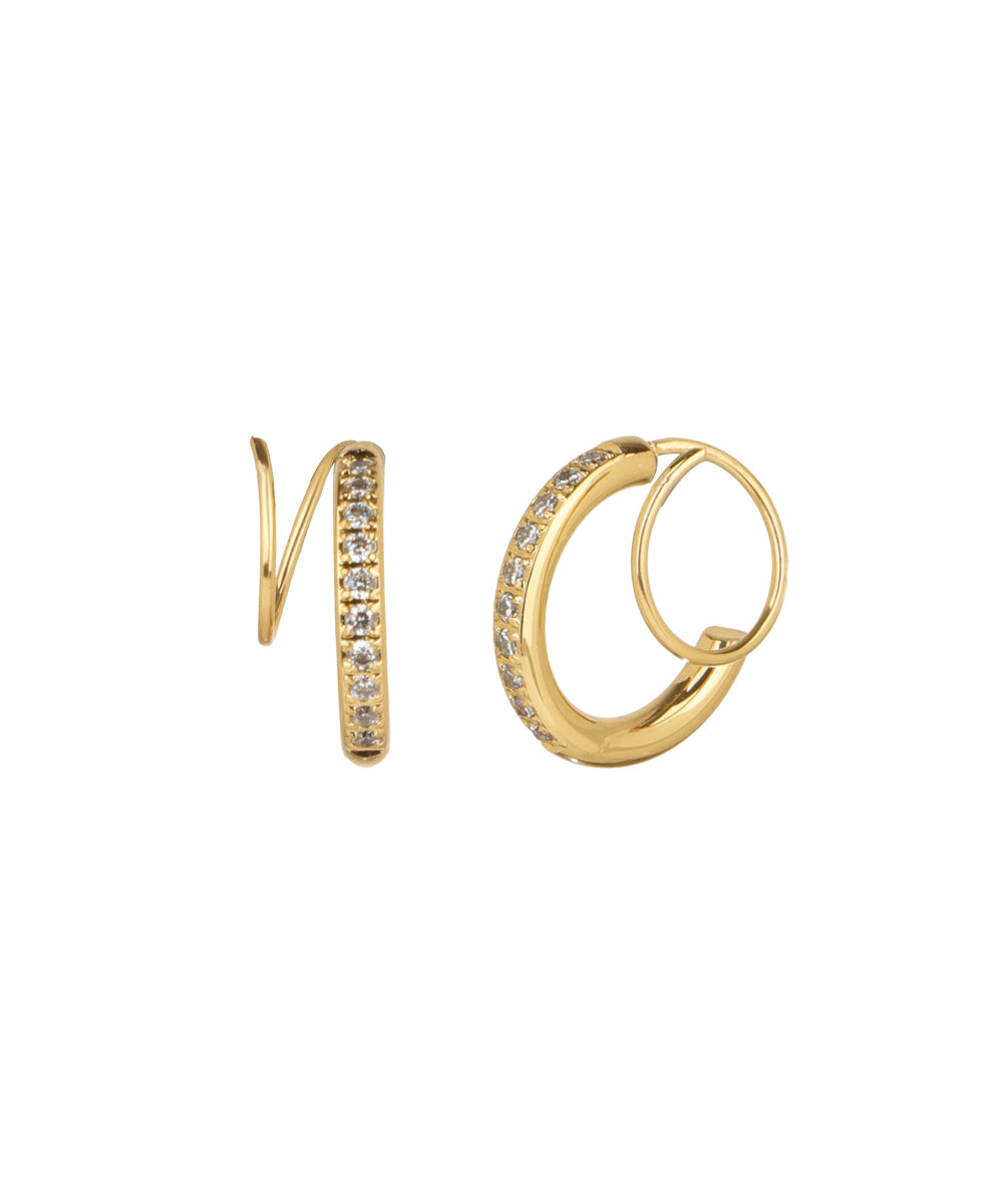 Spiral Sidewinder Earrings | Stylika
