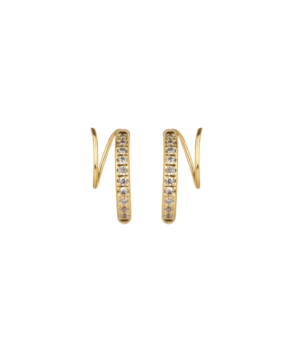 Spiral Sidewinder Earrings | Stylika
