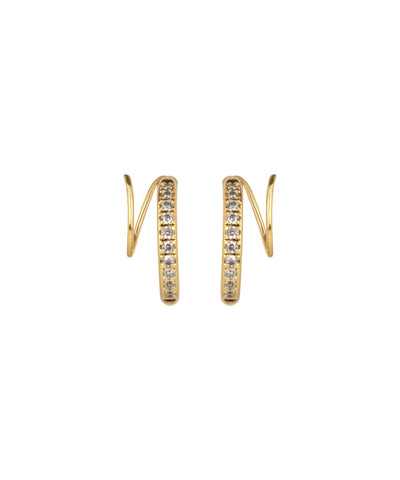 Spiral Sidewinder Earrings | Stylika