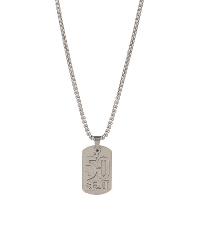 50 Cent Dog Tag Necklace | Stylika