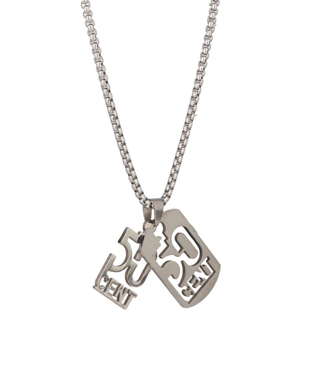 50 Cent Dog Tag Necklace | Stylika