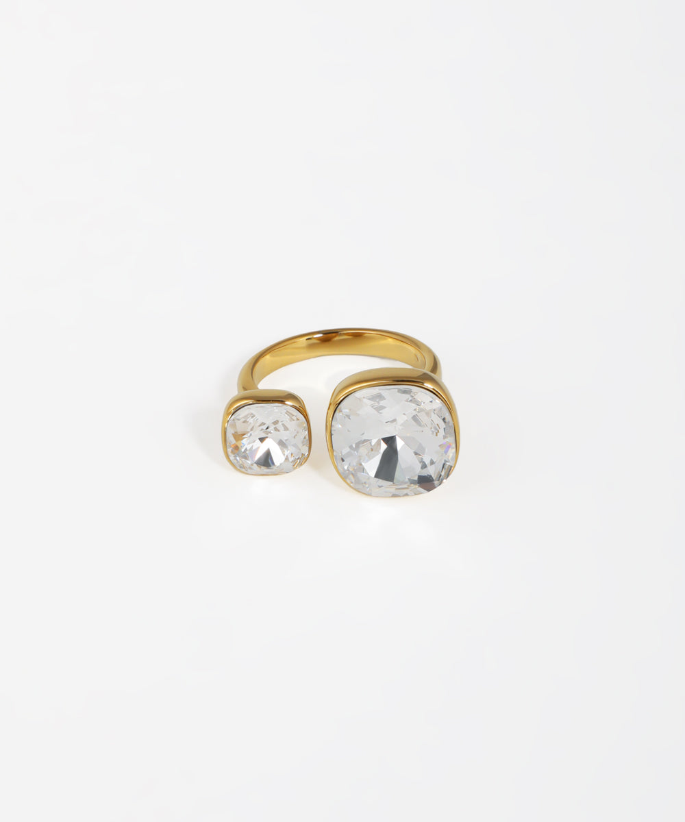 Open Shank Cushion Cut Stone Ring | Stylika