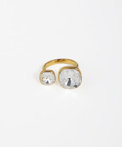 Open Shank Cushion Cut Stone Ring | Stylika