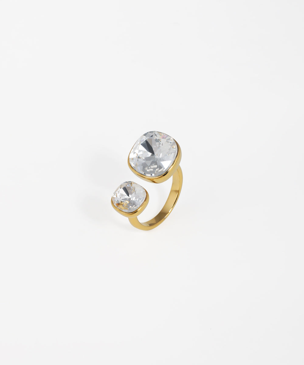 Open Shank Cushion Cut Stone Ring | Stylika