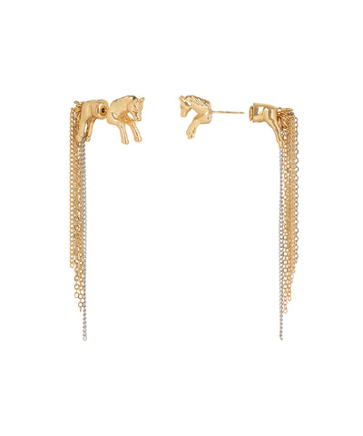 Trojan Horse Chain Drop Earrings | Stylika
