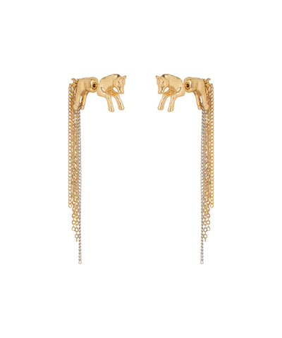 Trojan Horse Chain Drop Earrings | Stylika