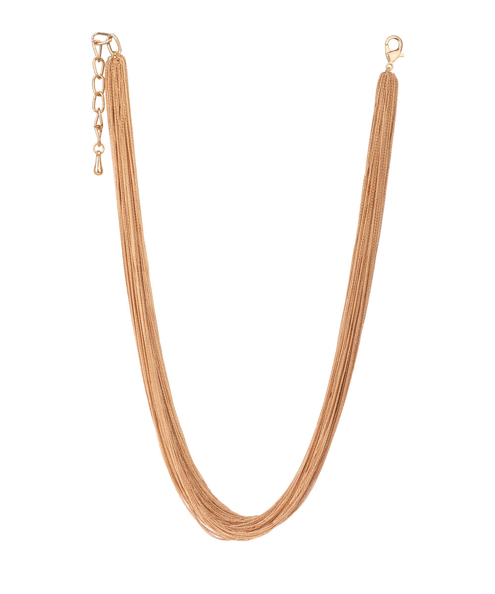 Classic Multi Strand Chain Necklace | Stylika