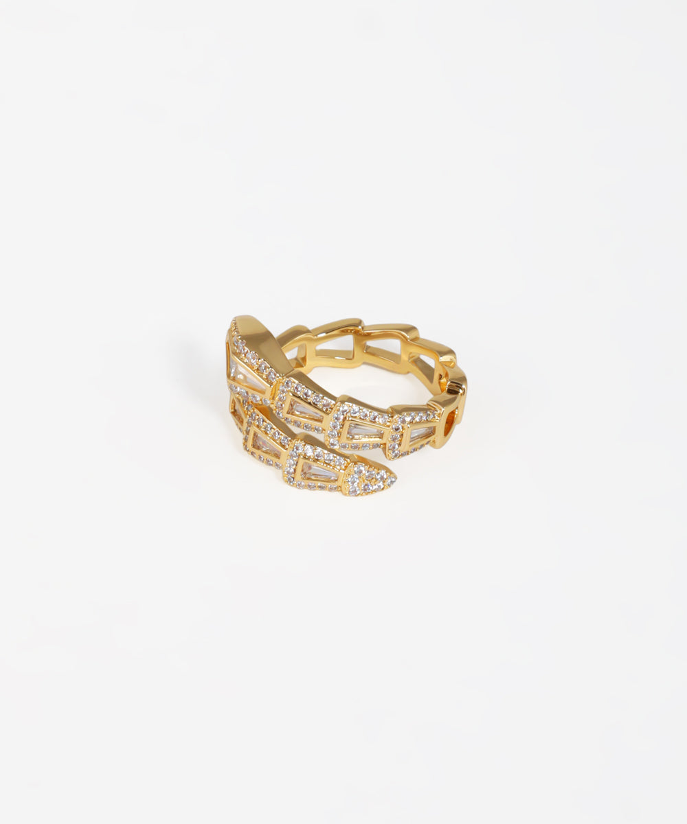 Snake Motif Wrap Around Ring | Stylika