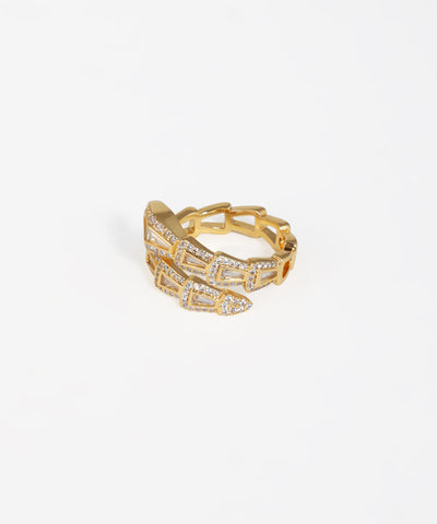 Snake Motif Wrap Around Ring | Stylika