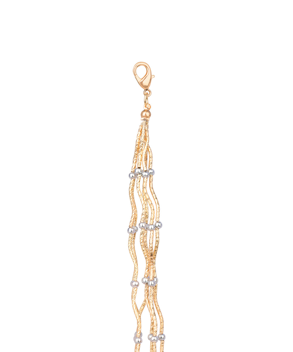Multi-Strand Textured Bead Layered Necklace | Stylika