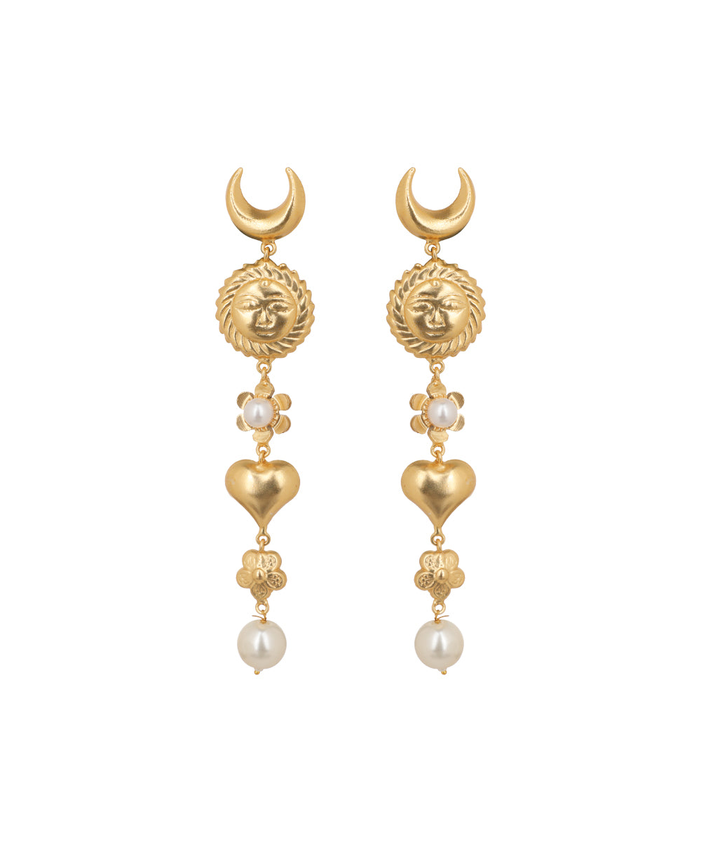 Moon Sun Love Earrings | Stylika