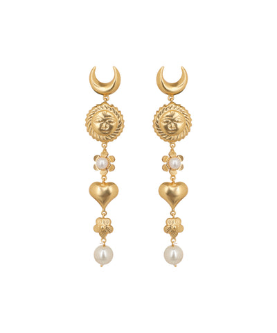 Moon Sun Love Earrings | Stylika