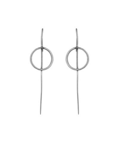 Minimalist Circular Drop Earrings | Stylika