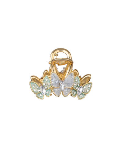 Ornate Butterfly Cluster Hair Claw Clip Accessory | Stylika