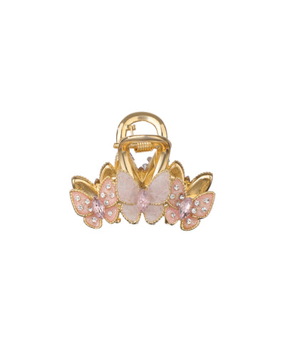 Ornate Butterfly Cluster Hair Claw Clip Accessory | Stylika