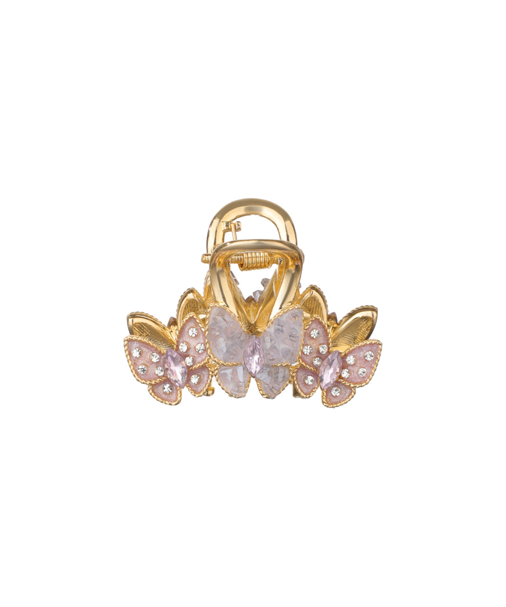 Ornate Butterfly Cluster Hair Claw Clip Accessory | Stylika