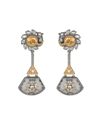 Elephant Fan Drop Earrings | Stylika