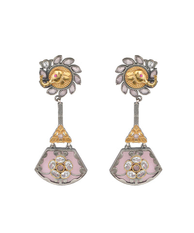 Elephant Fan Drop Earrings | Stylika