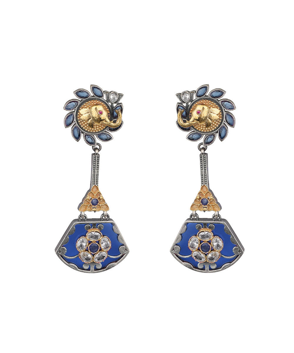 Elephant Fan Drop Earrings | Stylika