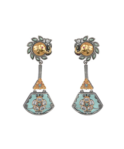 Elephant Fan Drop Earrings | Stylika