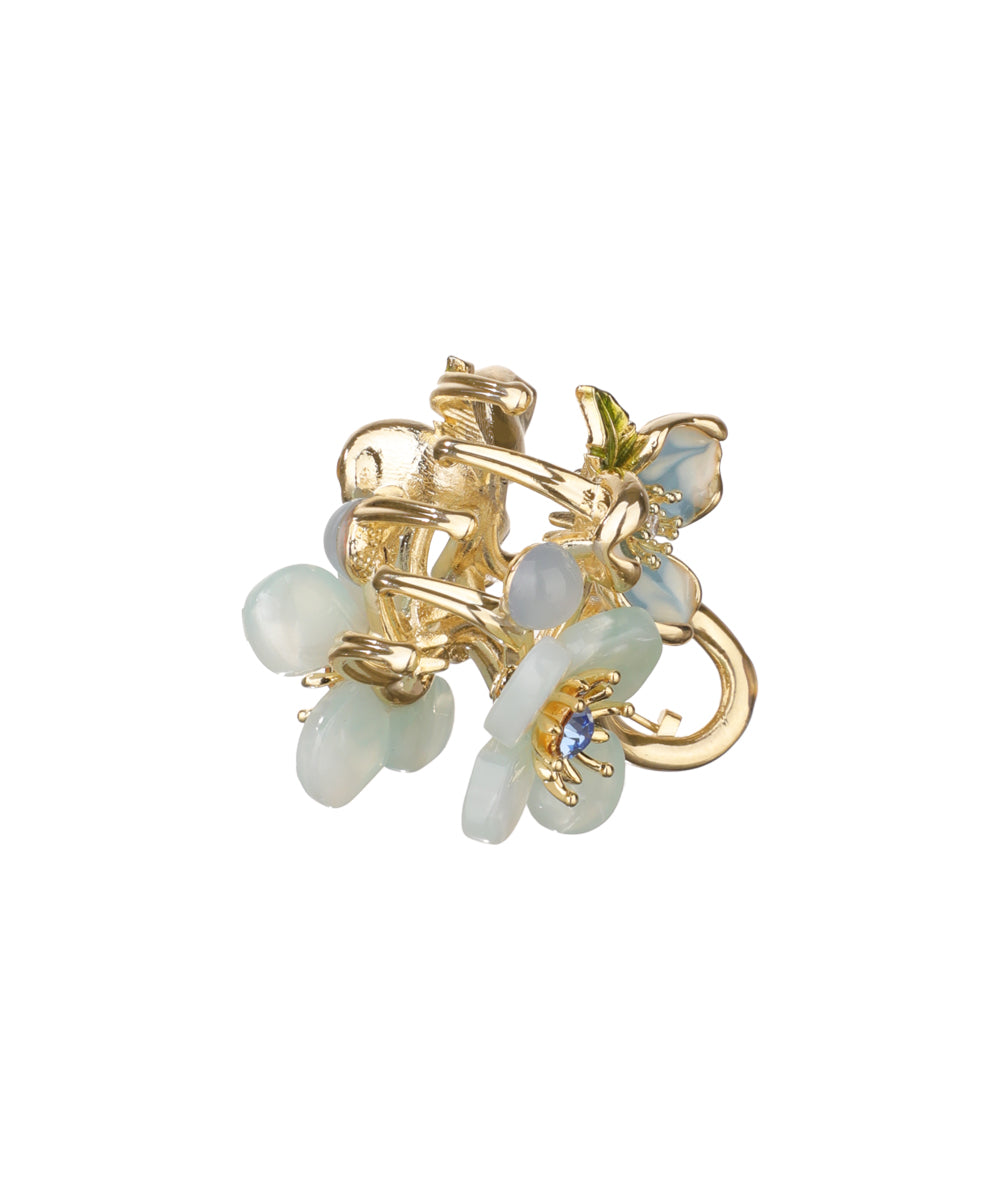 Garden-Inspired Floral Hair Claw Clip for Updos | Stylika