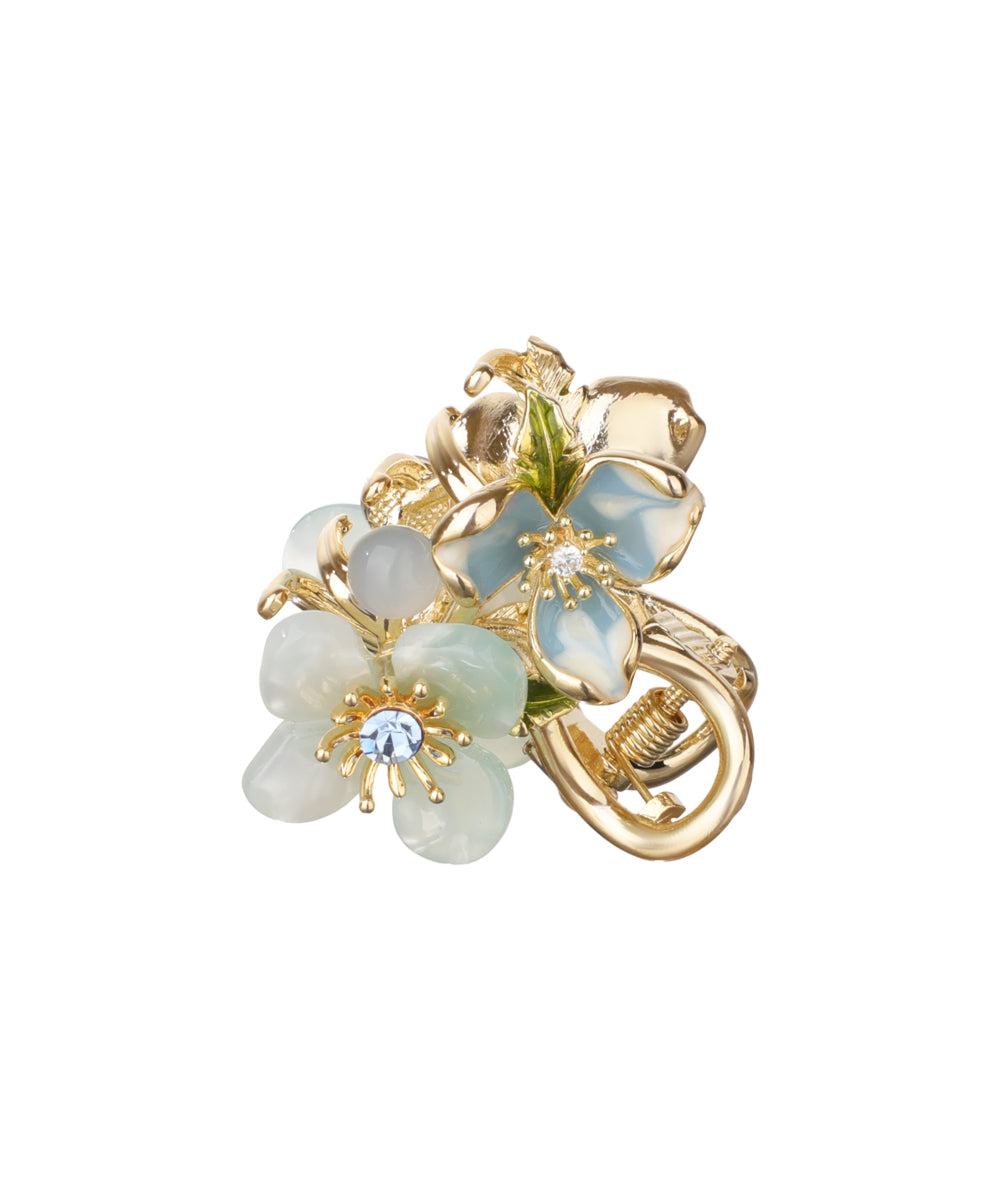 Garden-Inspired Floral Hair Claw Clip for Updos | Stylika