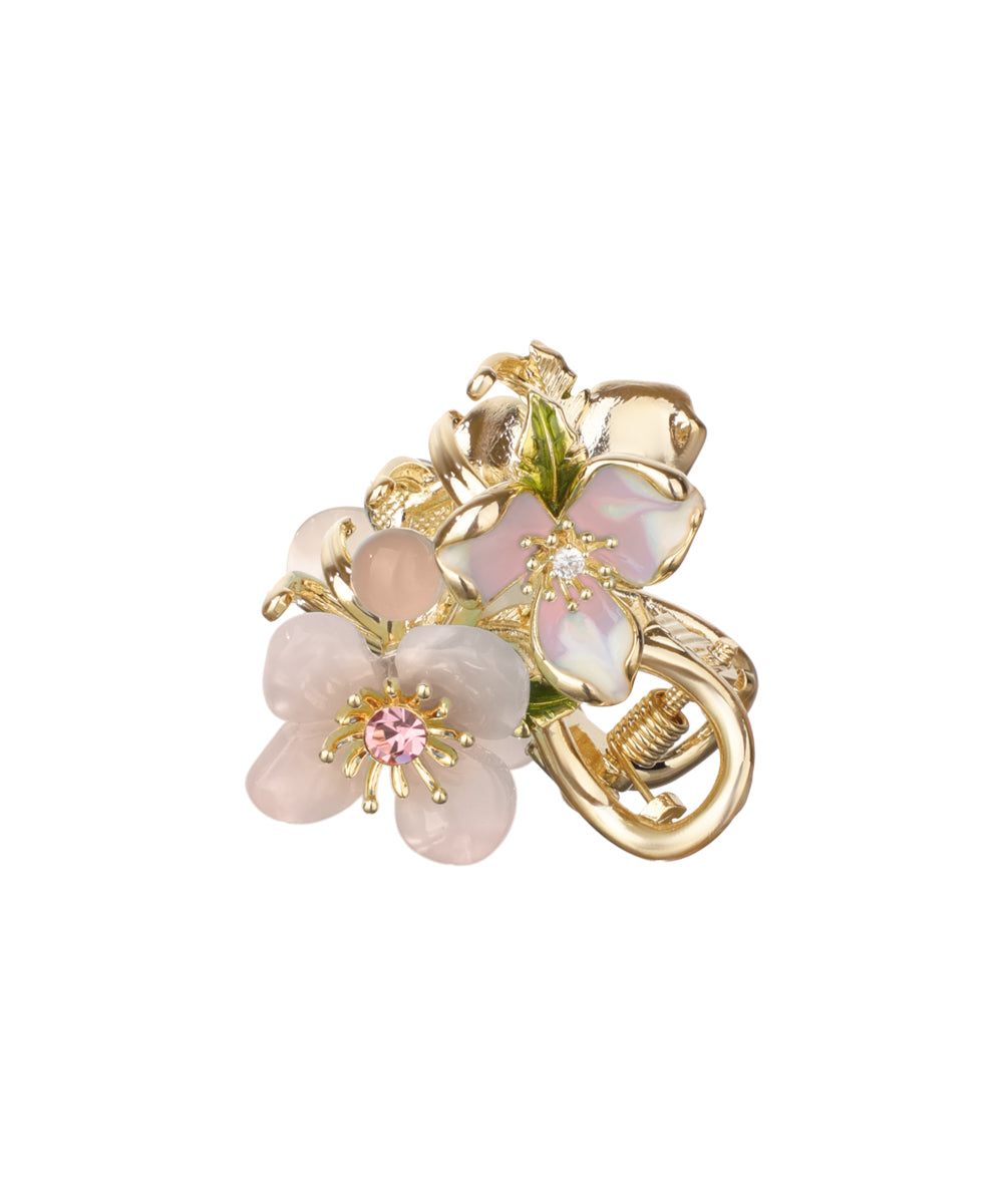 Garden-Inspired Floral Hair Claw Clip for Updos | Stylika