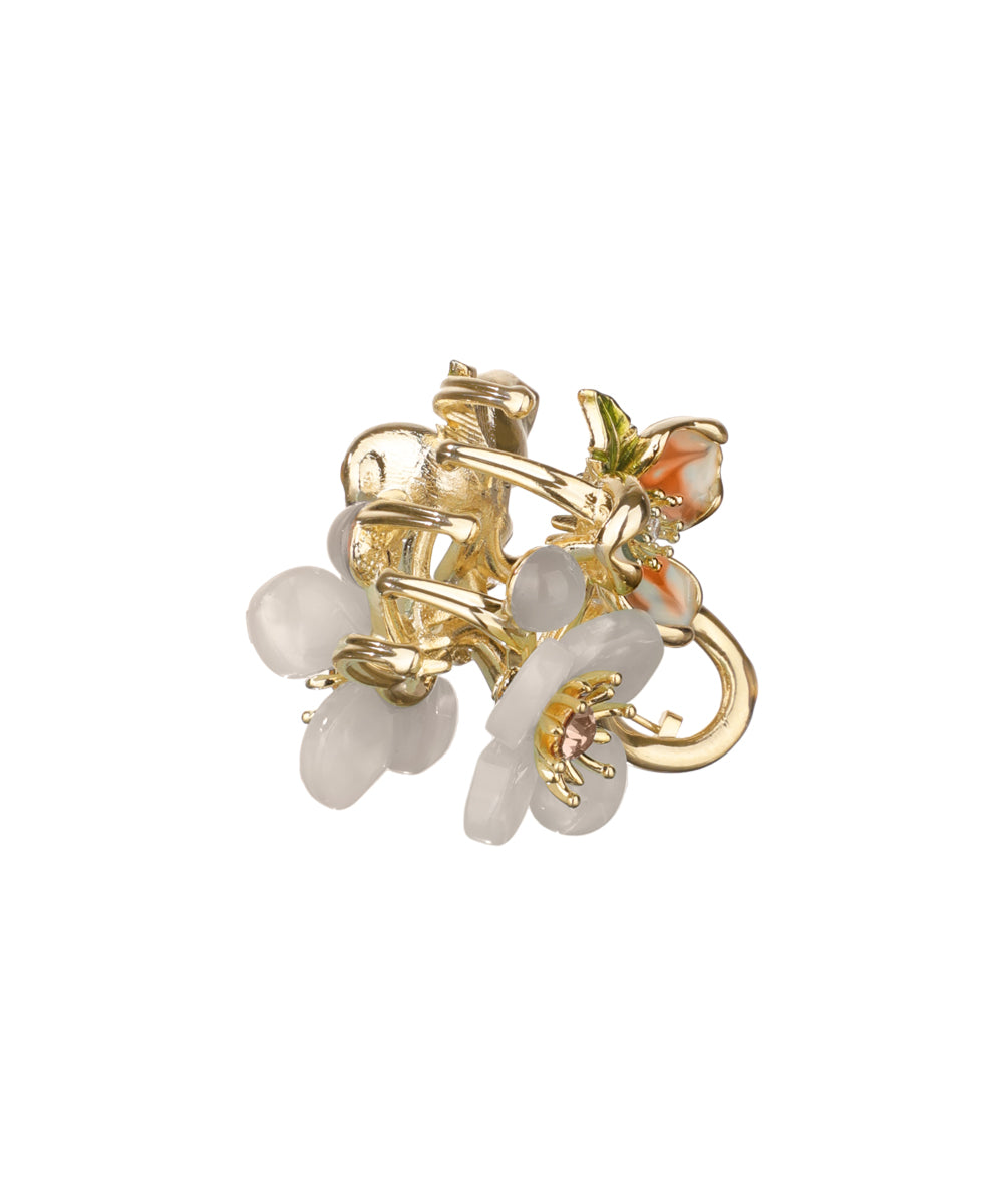 Garden-Inspired Floral Hair Claw Clip for Updos | Stylika