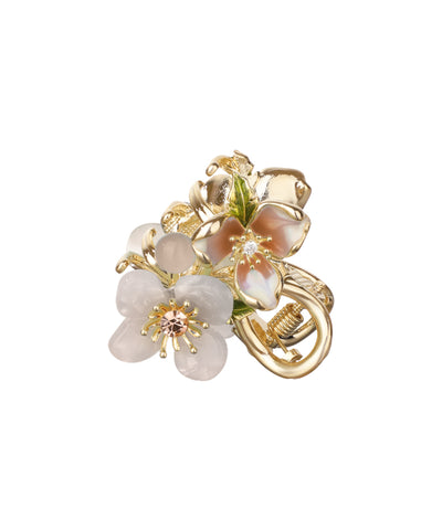 Garden-Inspired Floral Hair Claw Clip for Updos | Stylika