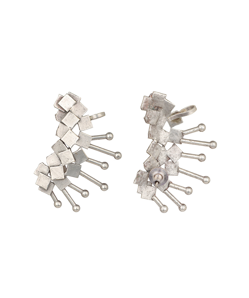 Geometric Square Climber Earrings | Stylika