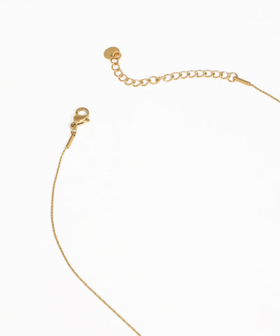 Dainty owl charm necklace with minimalist gold chain