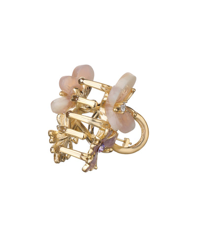 Floral Butterfly Mini Claw Clip | Stylika