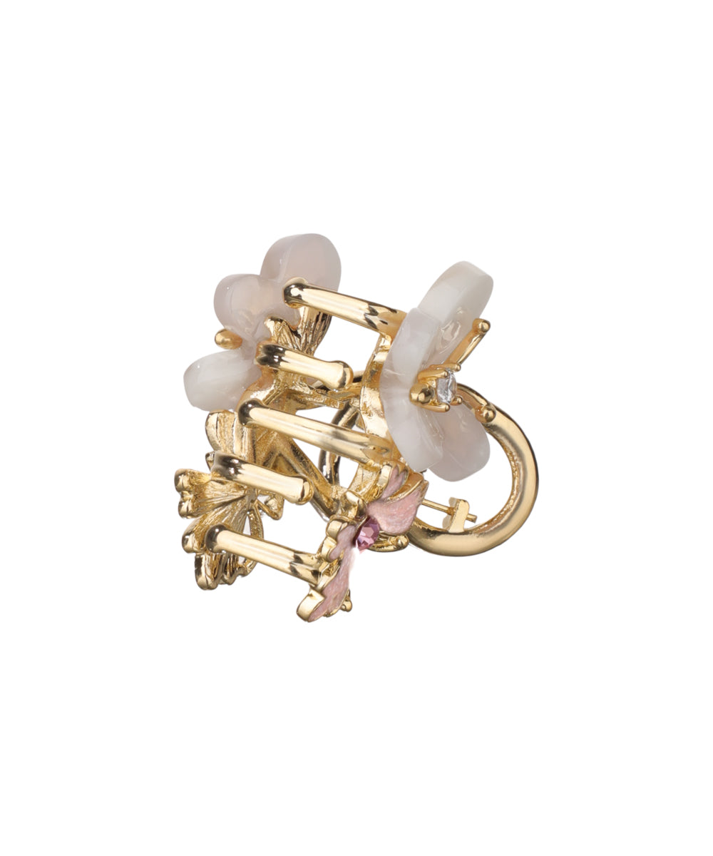 Floral Butterfly Mini Claw Clip | Stylika