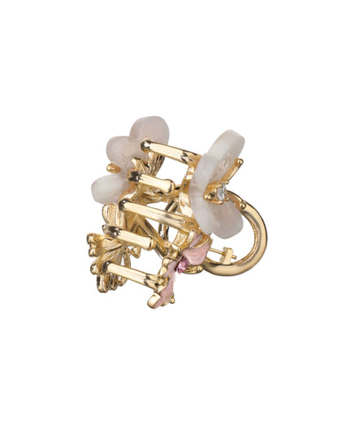 Floral Butterfly Mini Claw Clip | Stylika