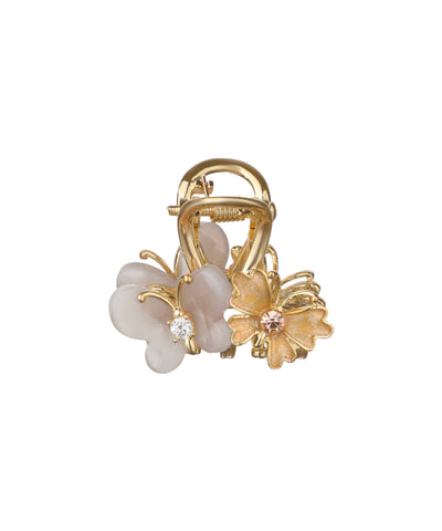 Floral Butterfly Mini Claw Clip | Stylika