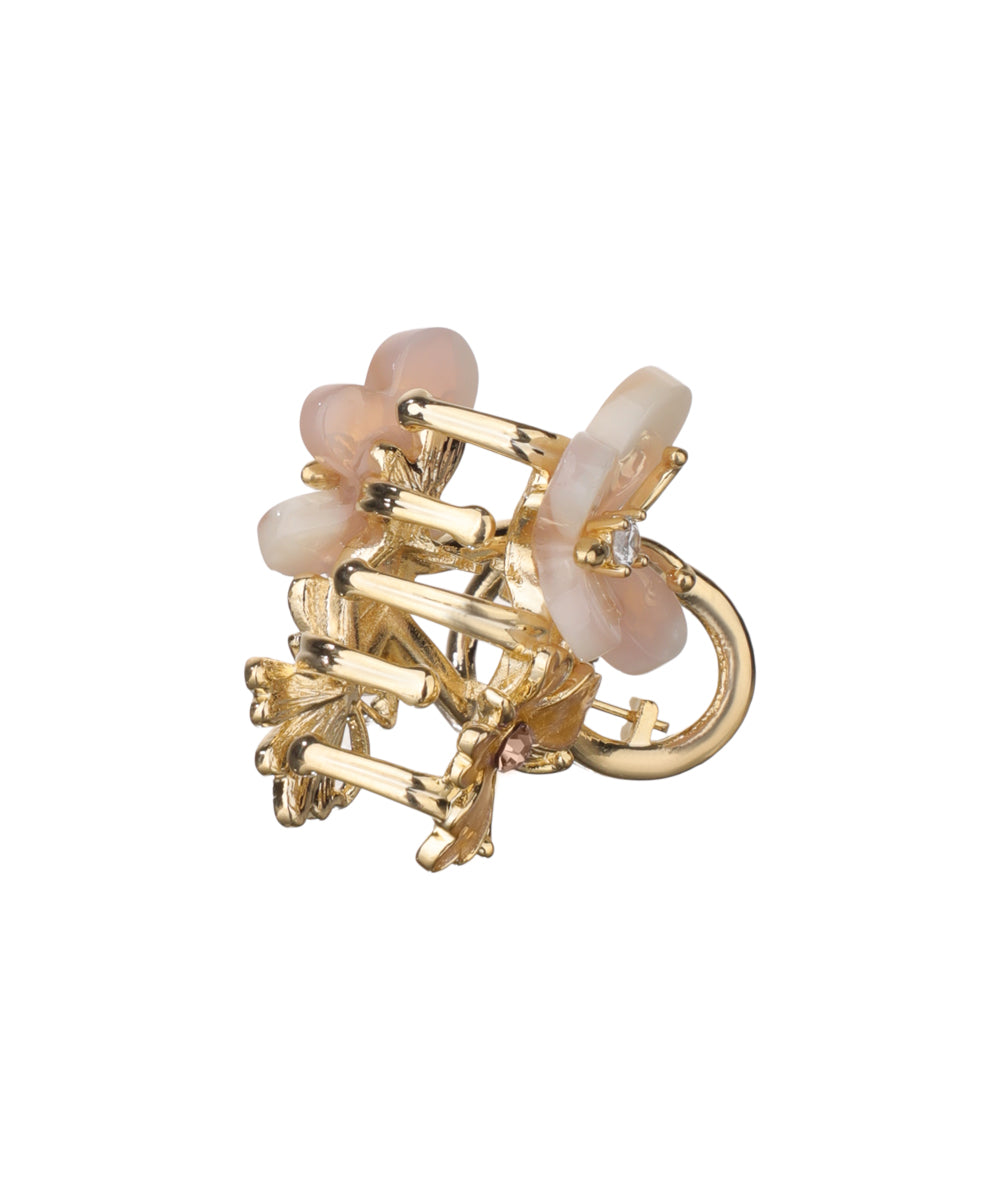 Floral Butterfly Mini Claw Clip | Stylika