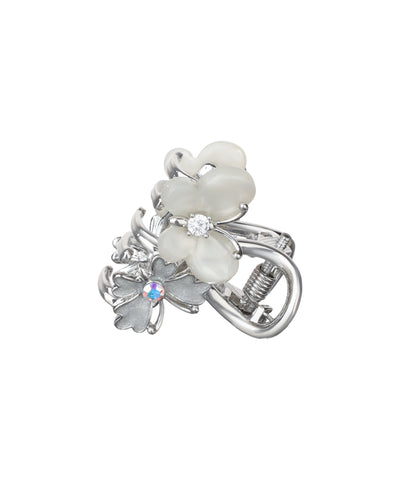 Floral Butterfly Mini Claw Clip | Stylika