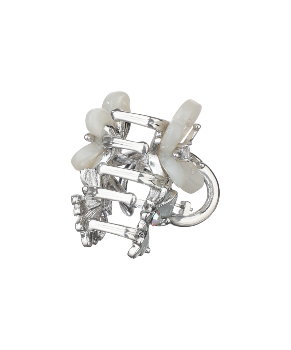 Floral Butterfly Mini Claw Clip | Stylika