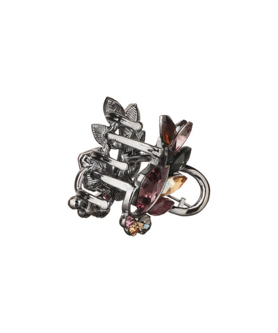Sculpted Floral Stone Claw Clip | Stylika